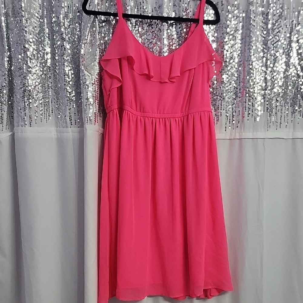 Torrid Pink Ruffle Dress